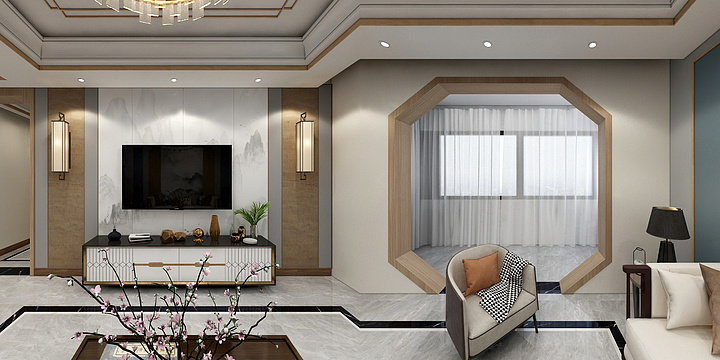 乐优刘设计-山水佳境140-装修设计方案