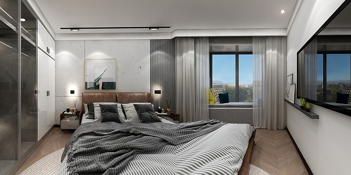 周梦杰设计-建发领郡-现代简约--装修设计方案