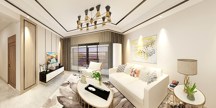 东启建工-世茂璀璨天城-现代风格-装修设计方案