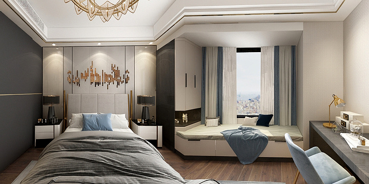 吴承达-现代轻奢风格-副本-装修设计方案