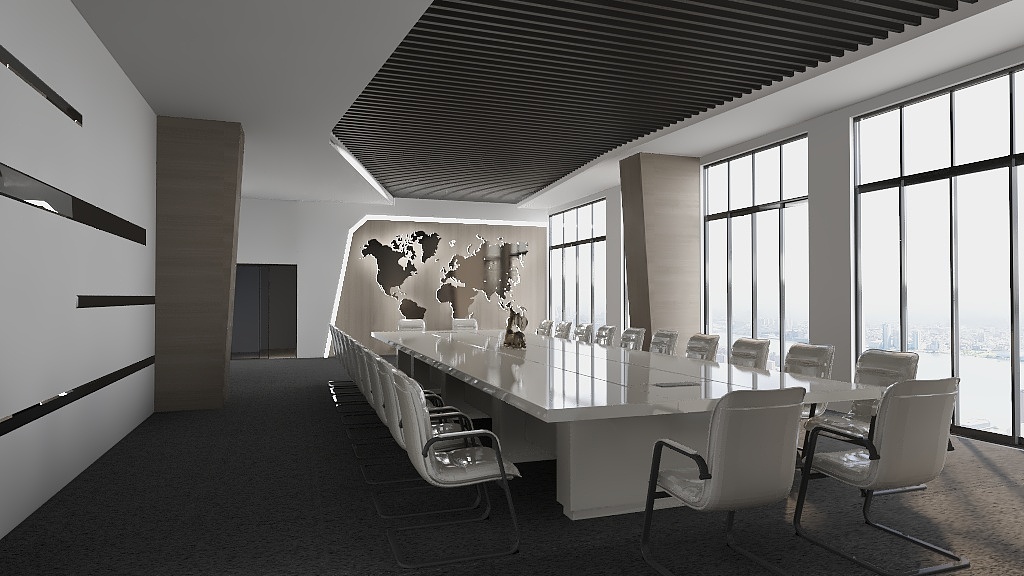 burn，pigpig -二楼会议室-装修设计方案