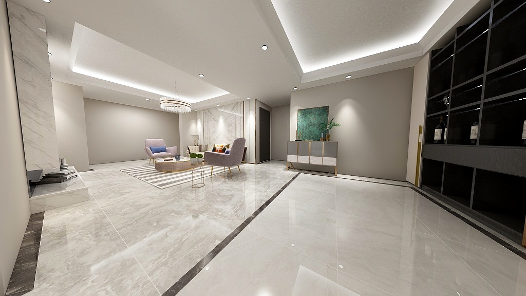 小蓝ZS-融景湾地铺-装修设计方案