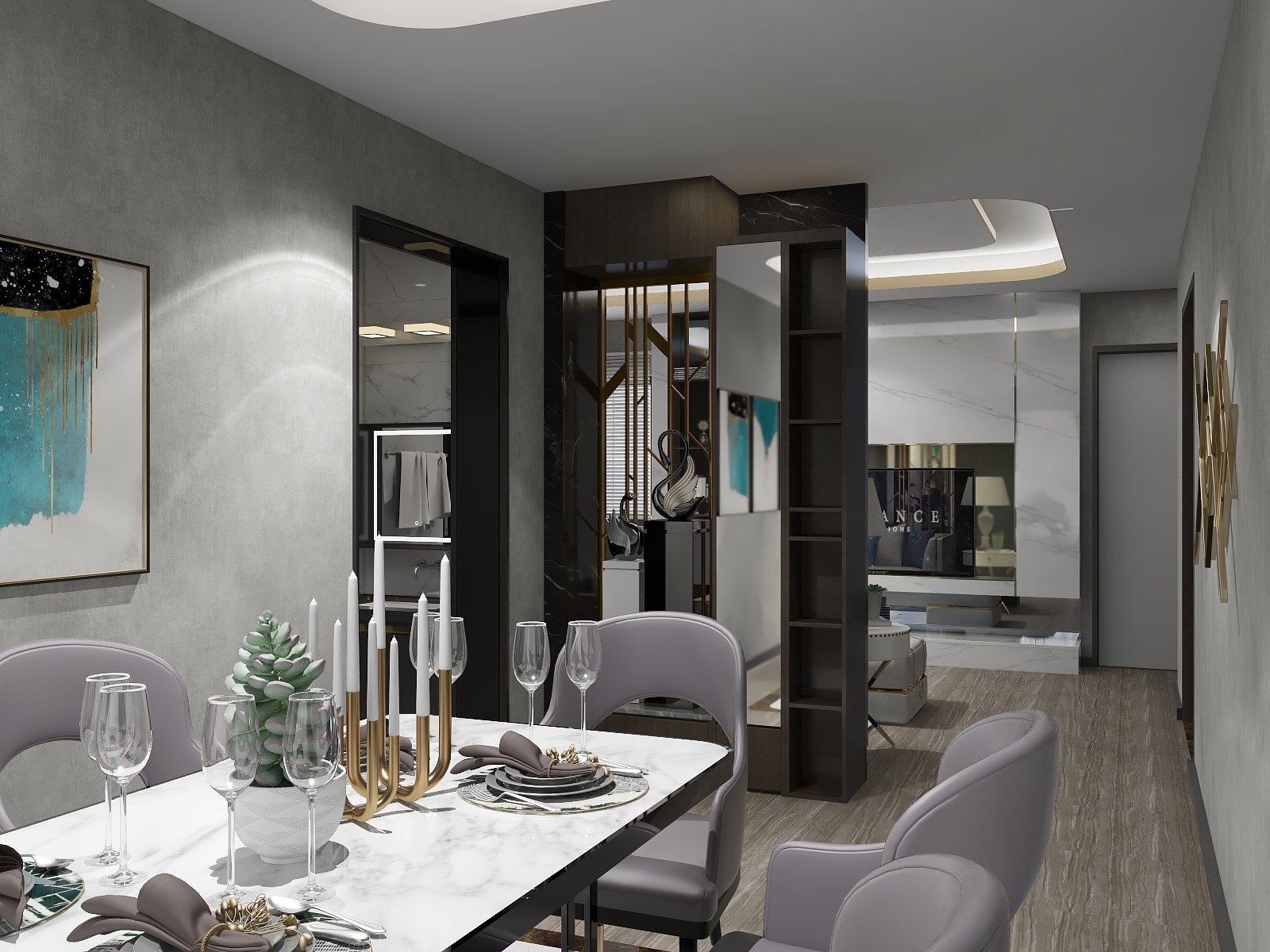 简兮A-望湖名都样版房-装修设计方案