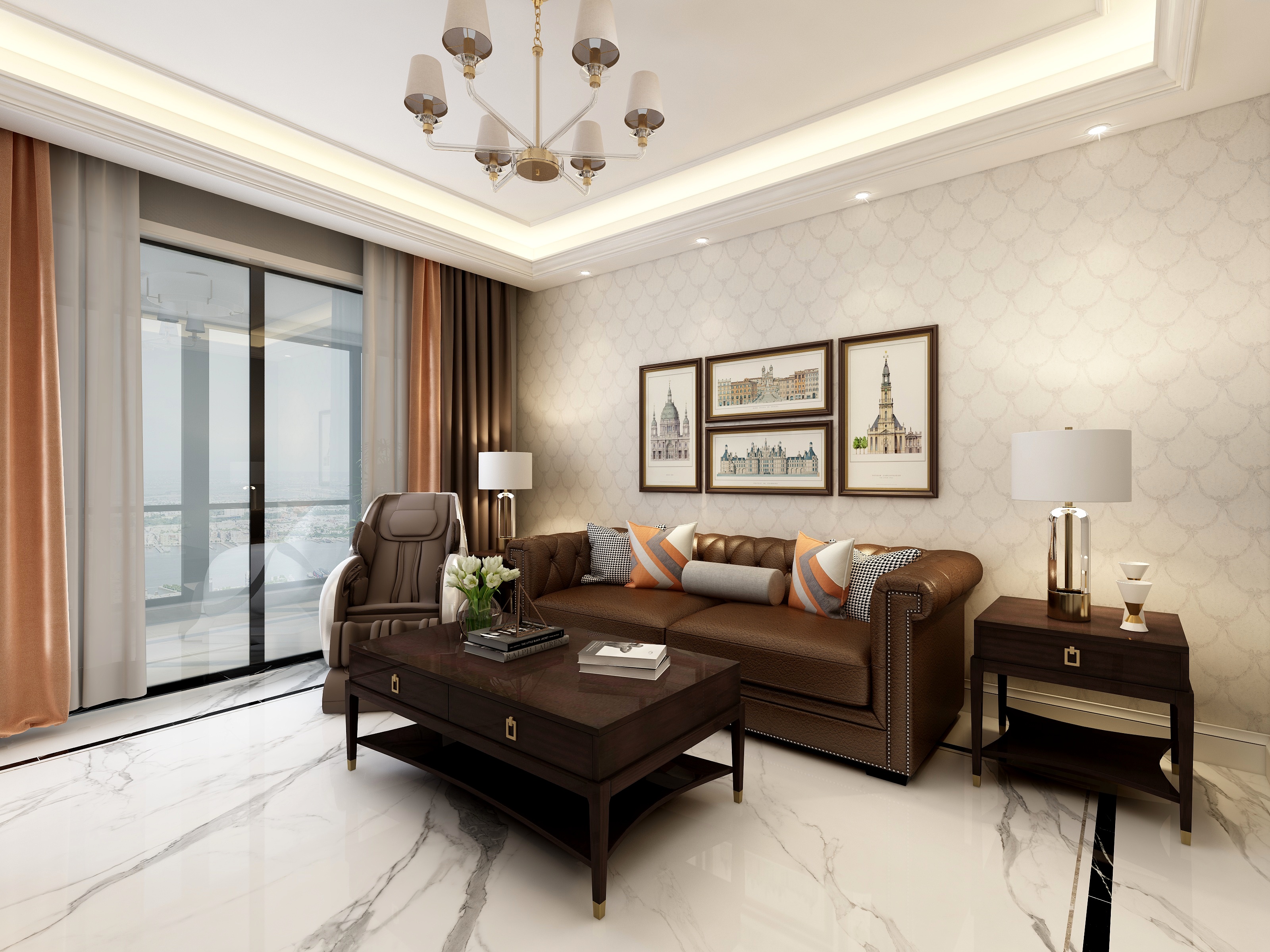 朱晨希-【简美】杭州阳光城檀悦精装设计装修效果图