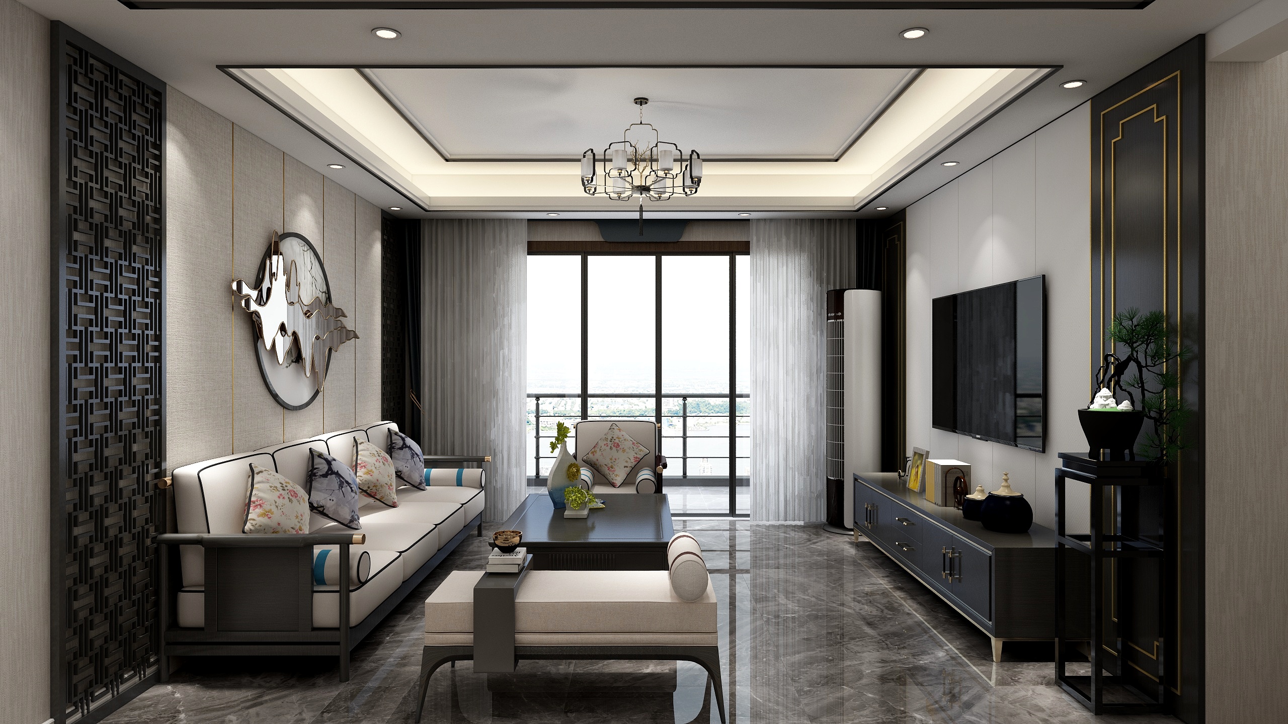 设计师李青阳-现代新中式-装修设计方案