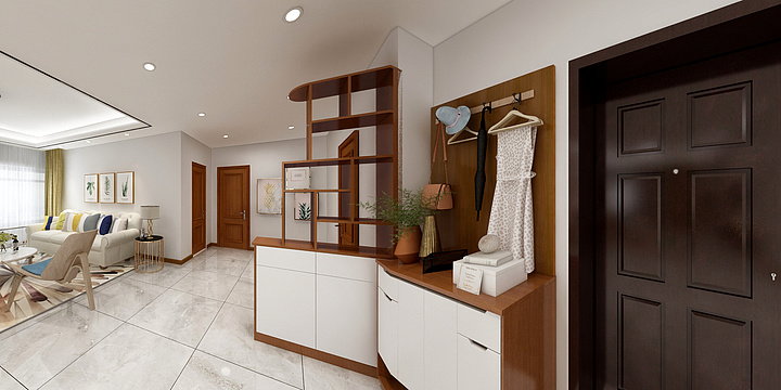 星月湾-简欧客餐厅-装修设计方案