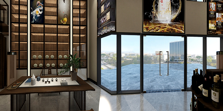 青春的绽放LSZ-始兴烟酒行-装修设计方案