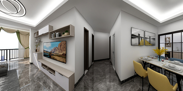 三方衣柜-卓雅名苑A栋1002-装修设计方案