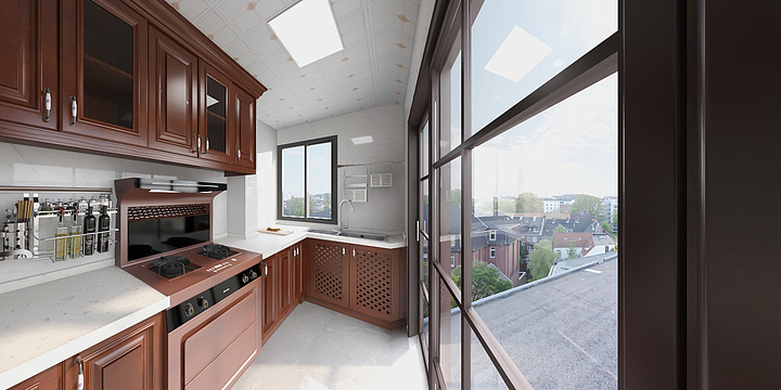 湖南男孩-沈阳原木厨柜-装修设计方案