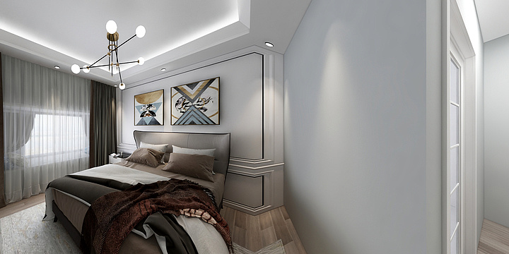 杉行空间设计陈帅-中铁南山里131户型简欧-装修设计方案