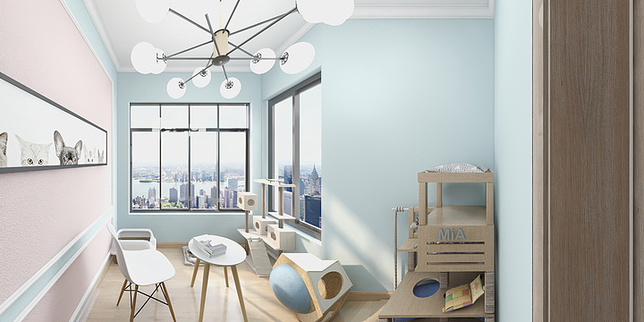 小张是名设计狮-德信海德公园83.00㎡A2’3室2厅1卫1厨-装修设计方案