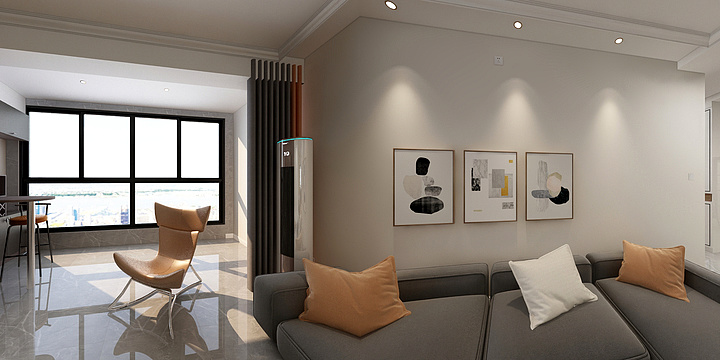 ]下一秒`待续[-君河湾-已确定灰色主题-装修设计方案