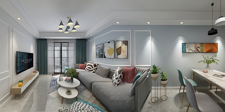 湖北品图-国宾壹号现代风-装修设计方案