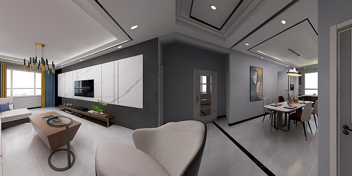 欧诗兰软装全案设计刘峰-香山名邸4号楼-装修设计方案