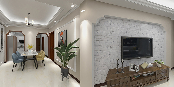 设计师李成岑-揽江雅苑-装修设计方案