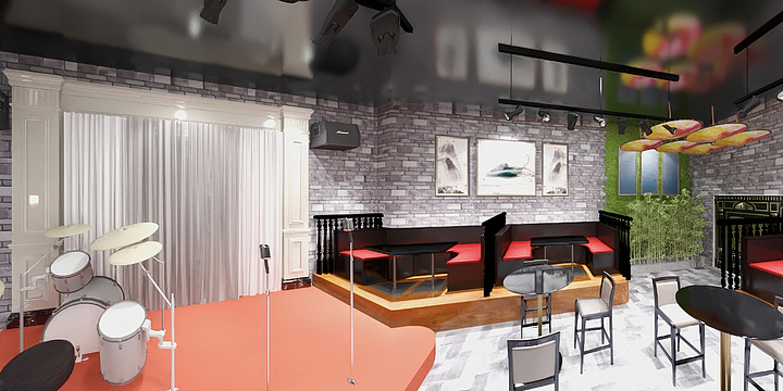 设计老徐123-西部唐都酒吧-装修设计方案