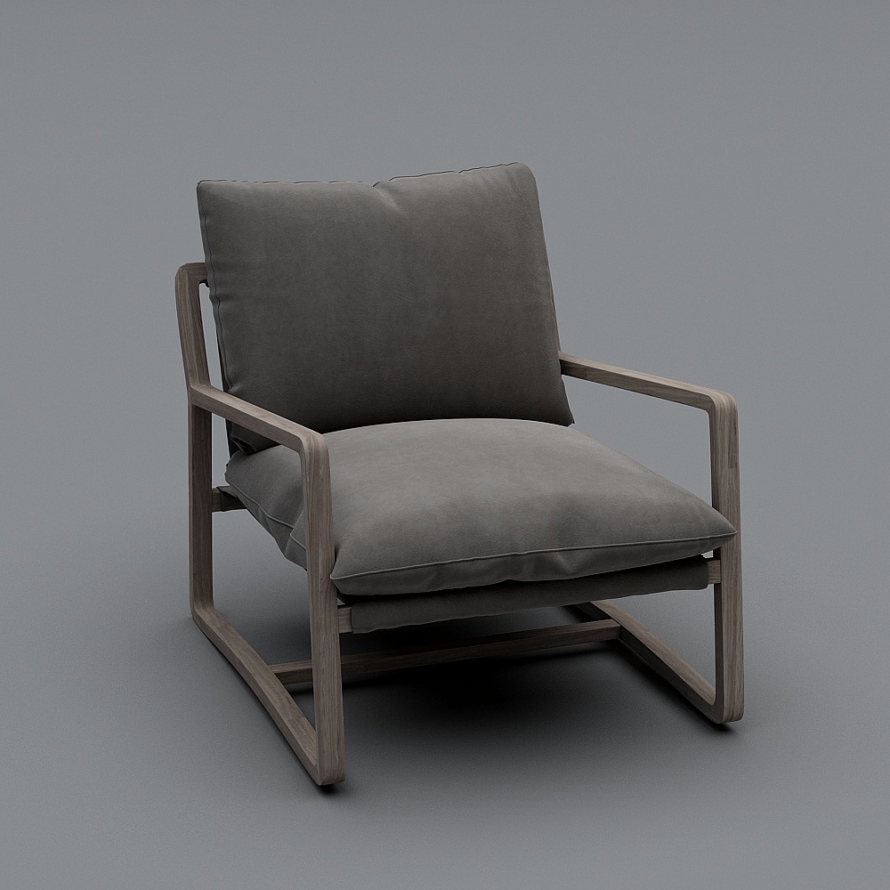 白色系列-椅子-43D模型