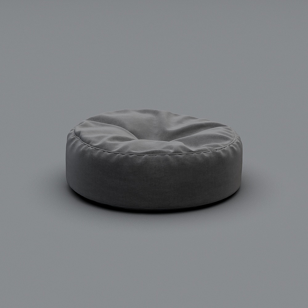 橘黄系列-凳子-63D模型