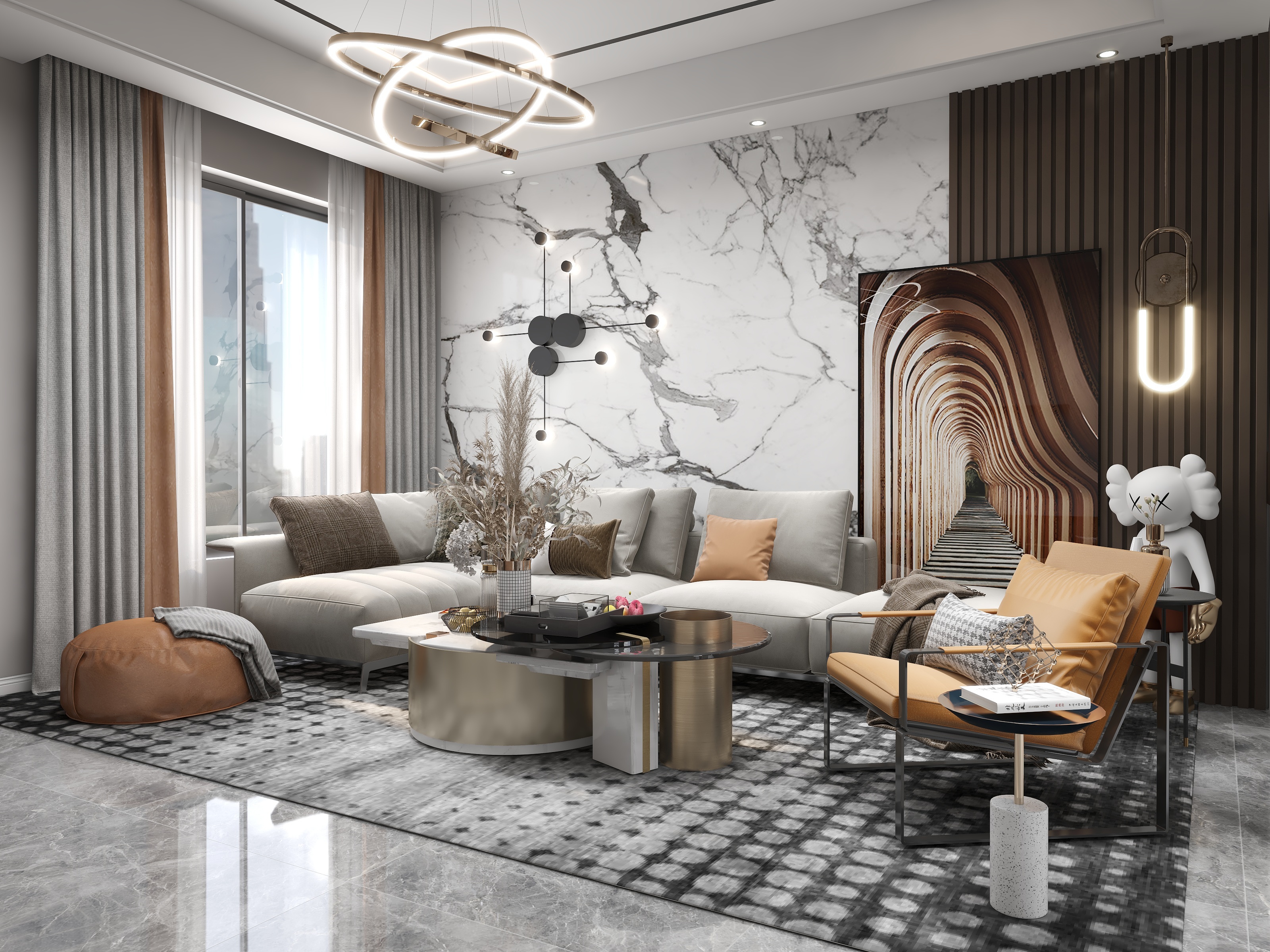 梦耀视觉设计-万科万悦花园装修效果图