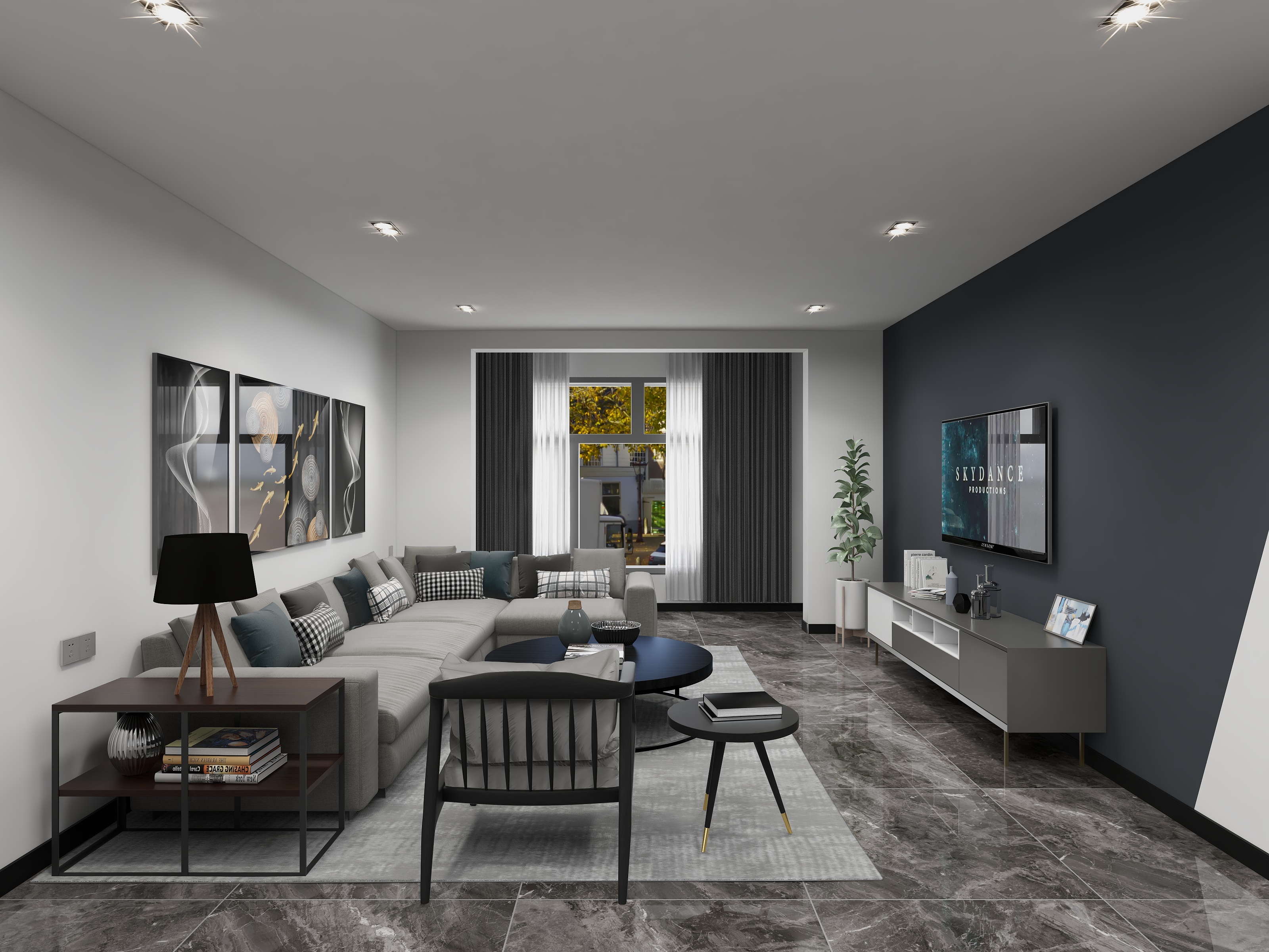 Fall_Whale-极简灰-装修设计方案