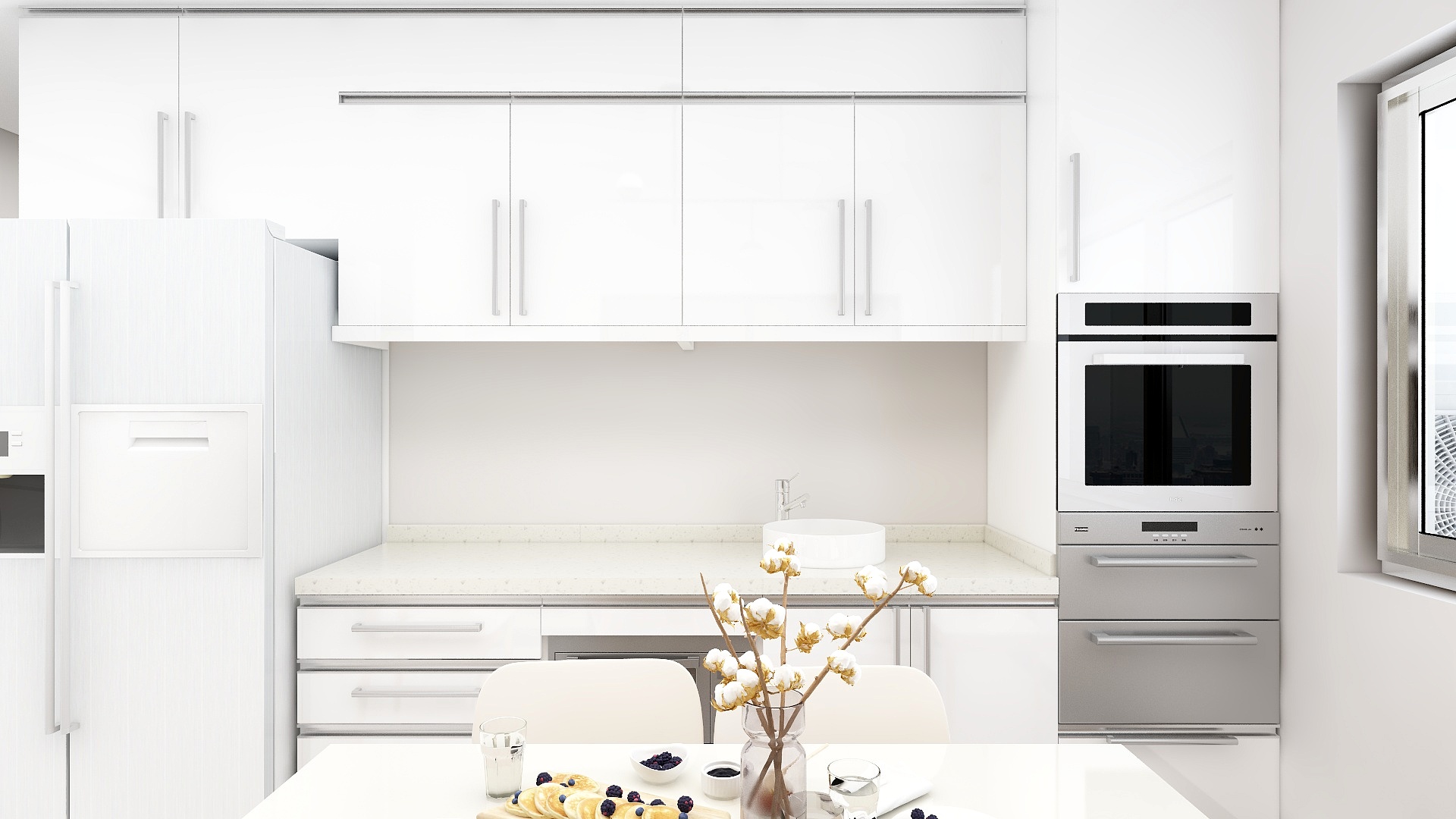 星铃丹-白色素雅现代风三房-装修设计方案