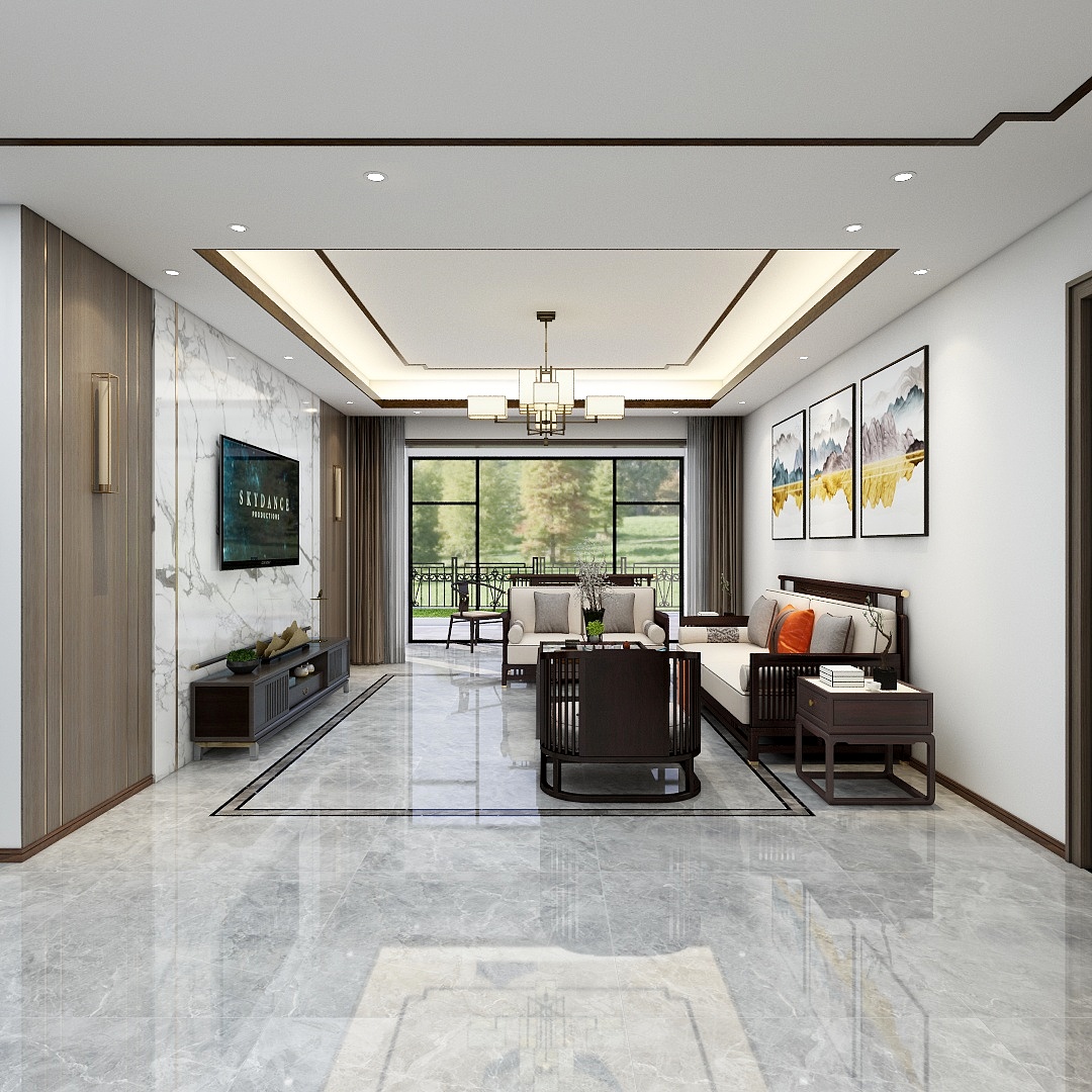 陈继强-《新中式》住宅装修效果图