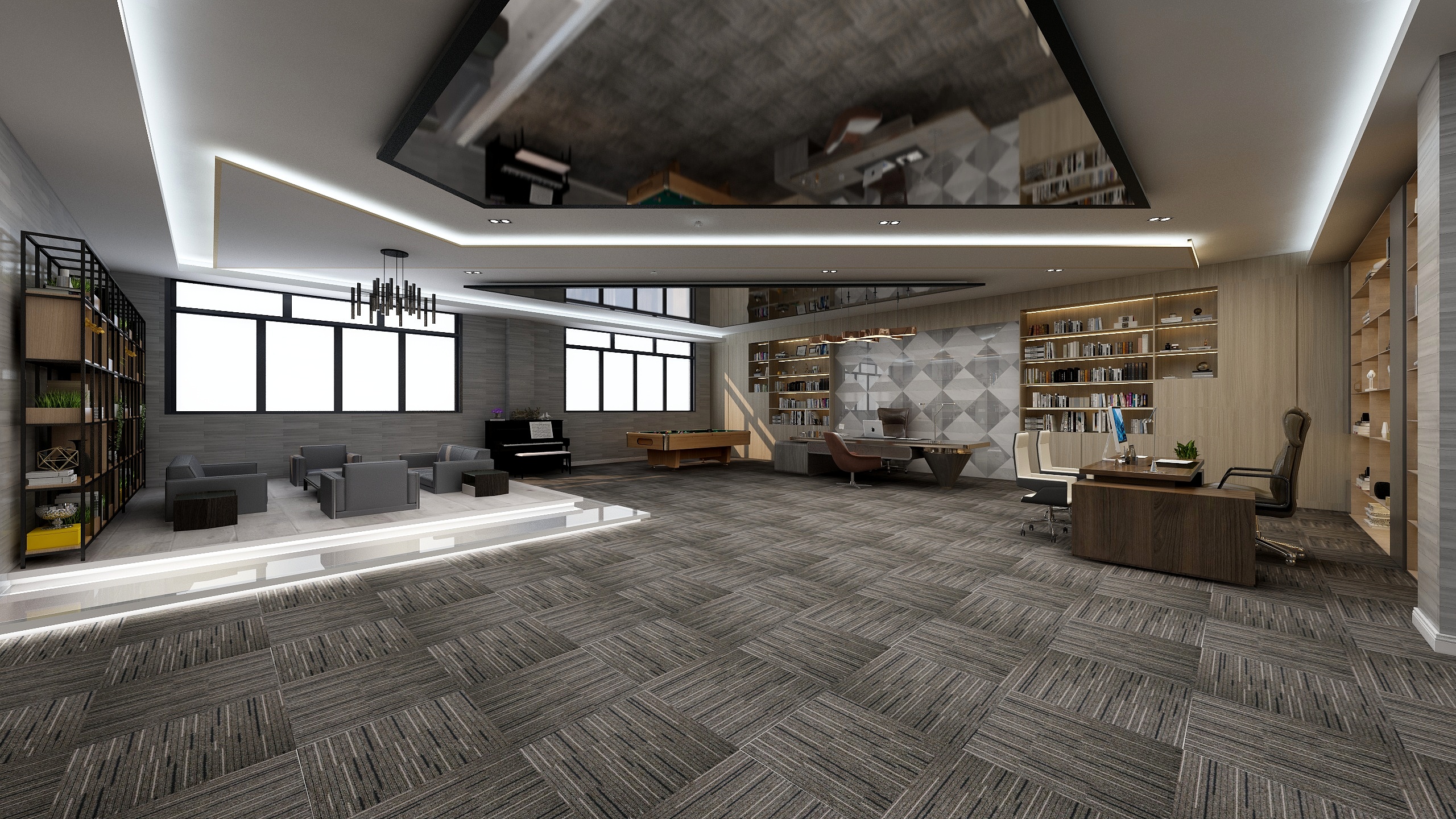 伏特加。-8000平办公空间-装修设计方案