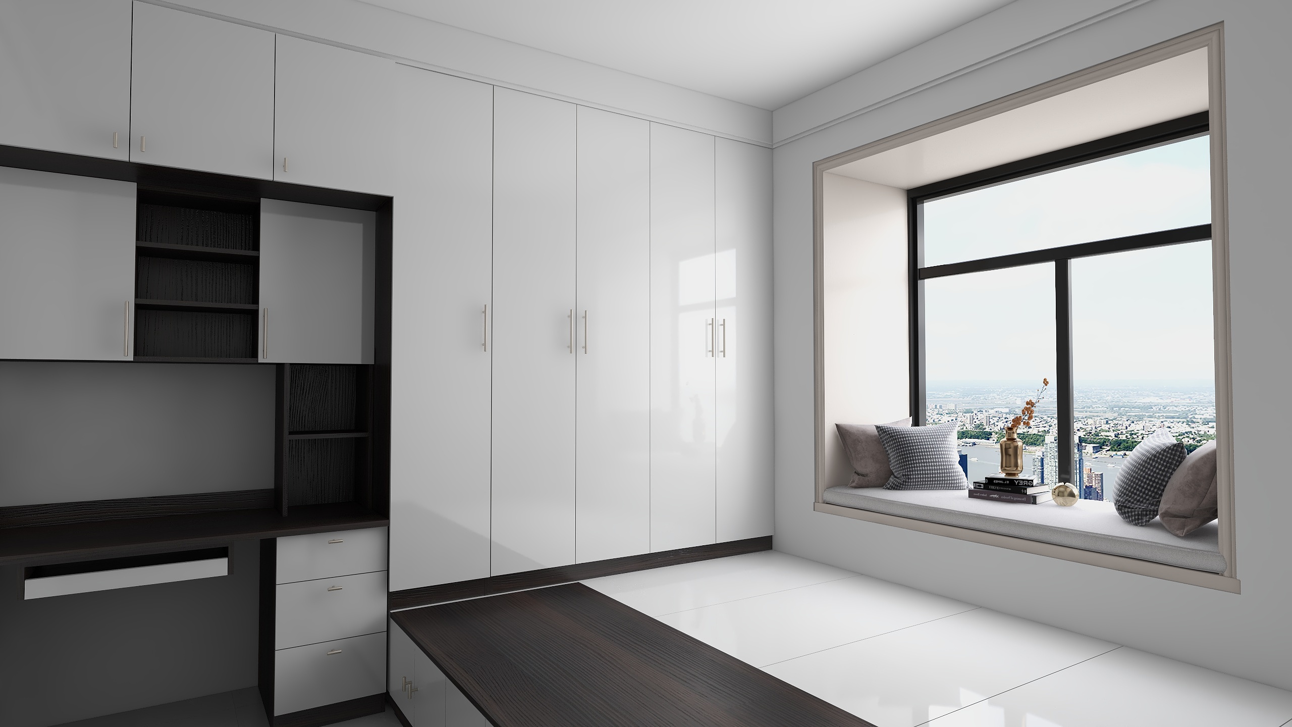 城市风光FAQy-翠园二期154㎡-现代风格-设计师慕凯-装修设计方案