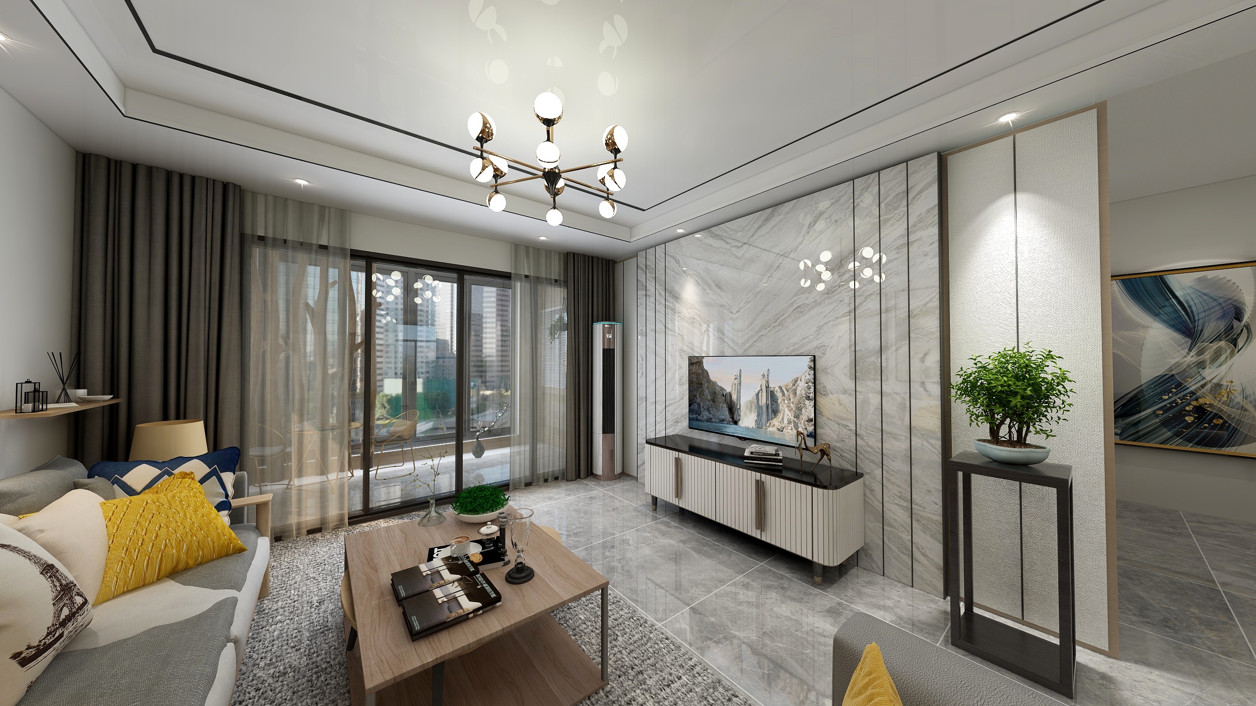 怡通13703048930-保利中山林语122.00㎡4栋户型B户型3室2厅2卫0706-2320-装修设计方案