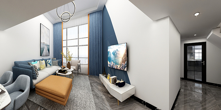 陈慧设计-恒大御景半岛85户型-装修设计方案