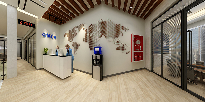 王旭东-会宁客户办公楼设计方案静宁金牌全屋定制-装修设计方案