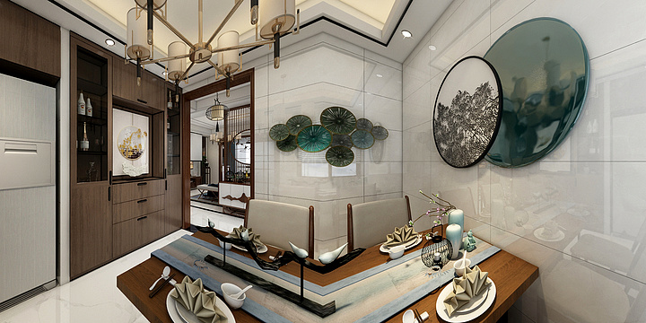 全案设计谢大大-壹方城新中式张总雅居-装修设计方案