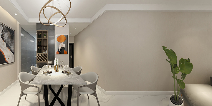 奇点空间设计-丁香水岸-球姨豪宅-装修设计方案