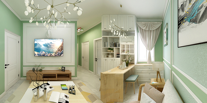 人青未了-水煤浆厂南北通透户型-装修设计方案