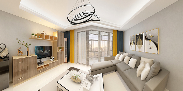 郑州八度空间家居-正弘中央公园19#1-1208-装修设计方案