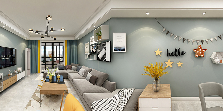 桂涛设计工作室-中央公园63#1202-装修设计方案