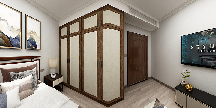 鍒樺姏鍗-教育小区汪老师2-1804新中式-装修设计方案