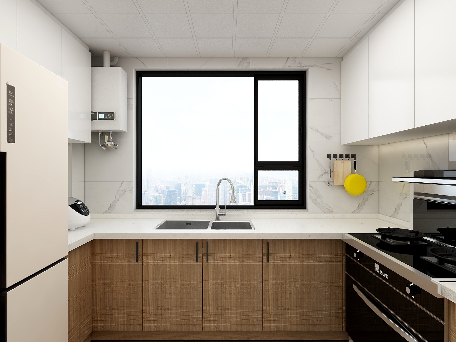 淘宝搜友诺设计-119方现代三居装修效果图