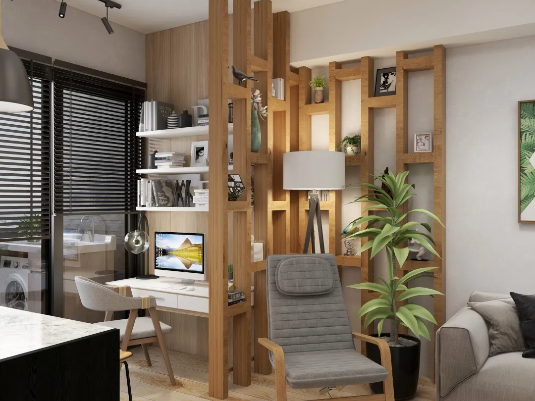 Woodlark Studio的装修设计方案:Tiny apartment design