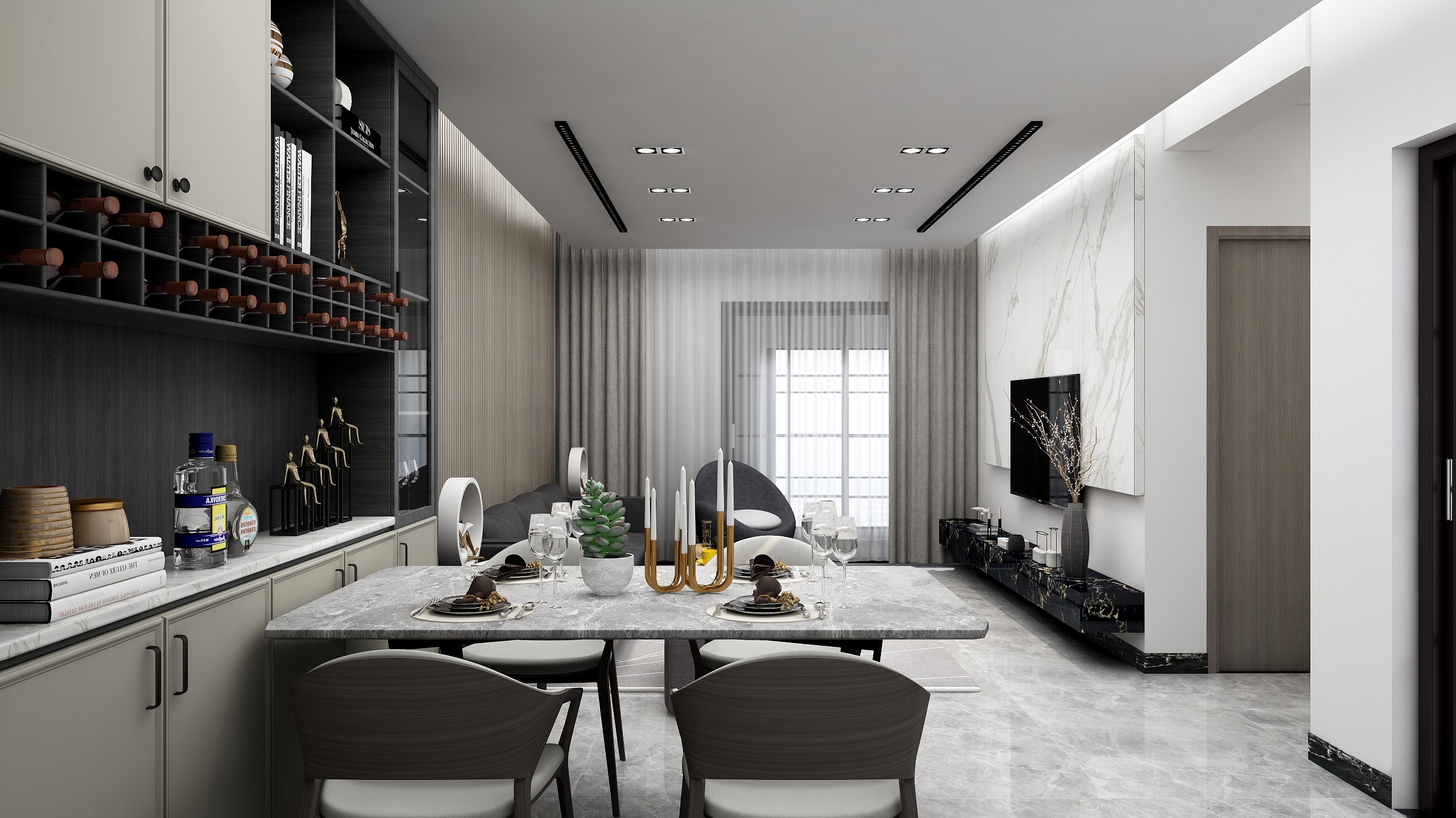 刘恩典-春江明月95户型-装修设计方案