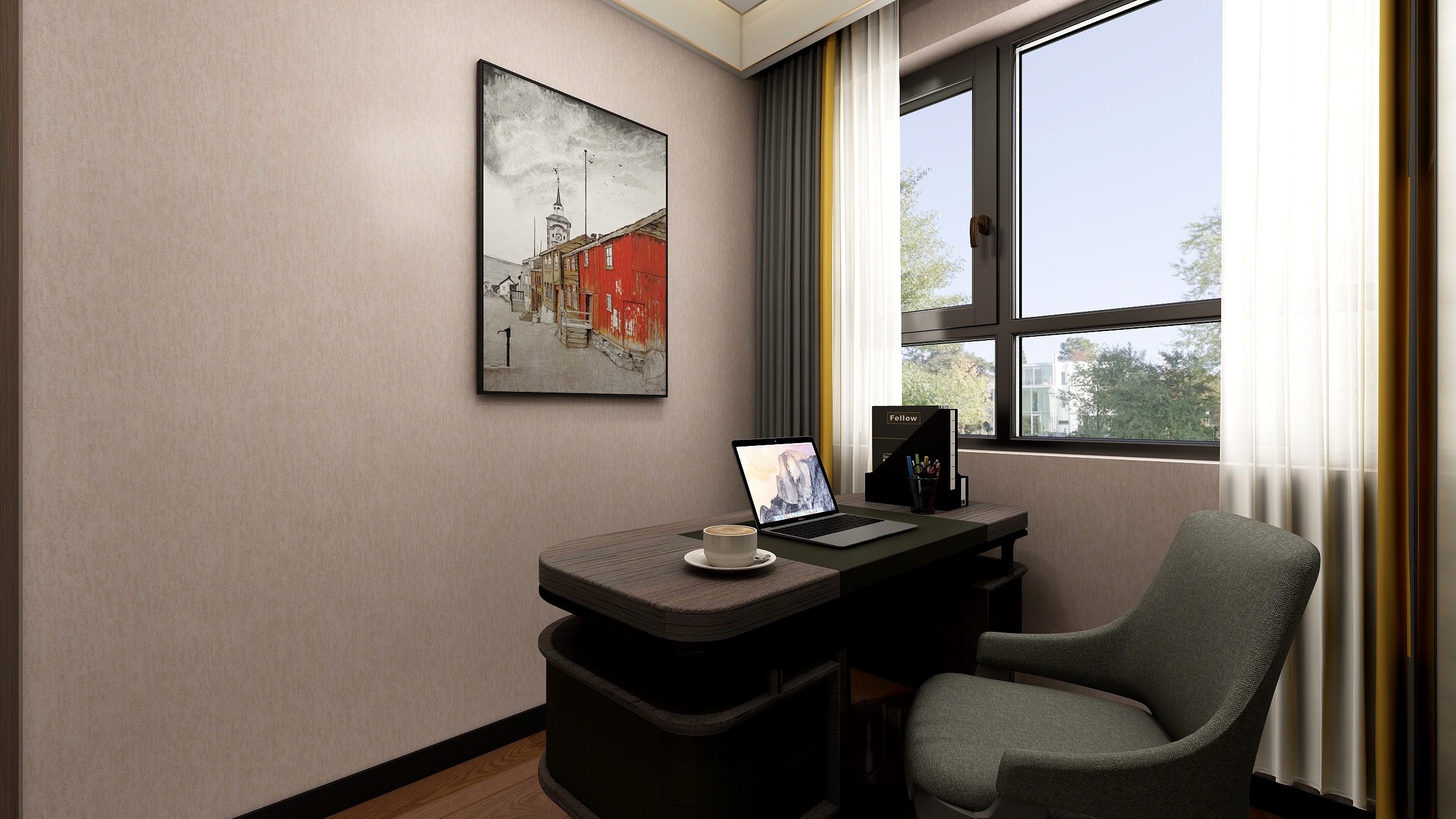 空间规划师徐振伟-126方混搭四居装修效果图