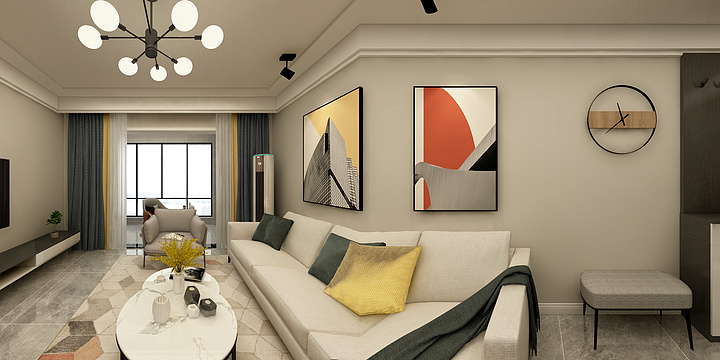 Designer徐磊-华建张先生雅居-装修设计方案