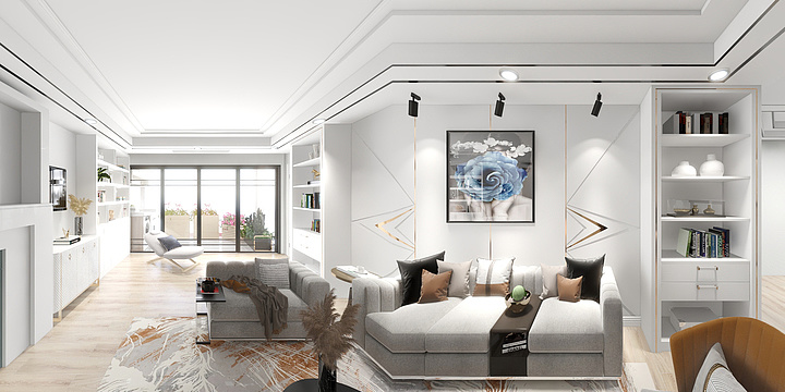 星空之家-财富广场效果图2-装修设计方案