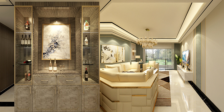 潮上居空间设计吴怡波-CSJ-195-1-402-张先生-装修设计方案