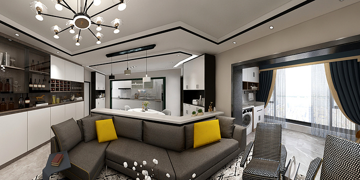 全案设计师TiAmo滕辉-飞洋华府牟丹-装修设计方案