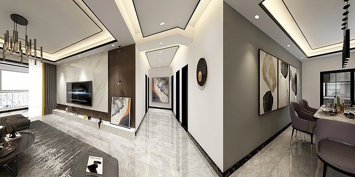 设计师曾琪-现代风格-装修设计方案