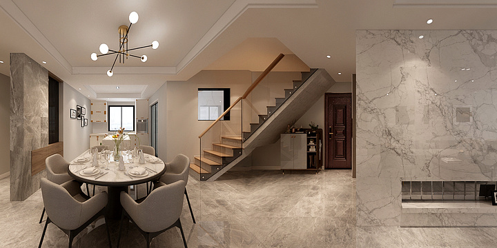 洋筑|YOZO-华新小区-装修设计方案