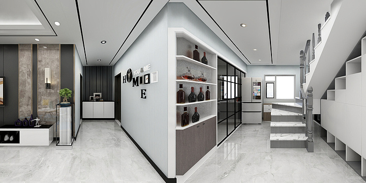 墨诩iii-金马熙院现代黑白灰-装修设计方案