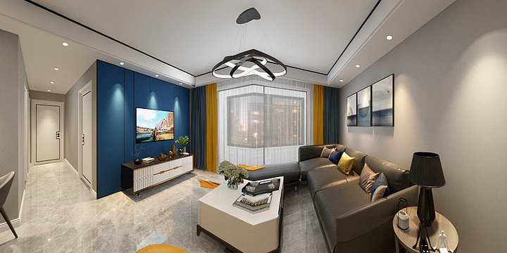 元设计工作室-悦隽时代A户型（110㎡）-装修设计方案