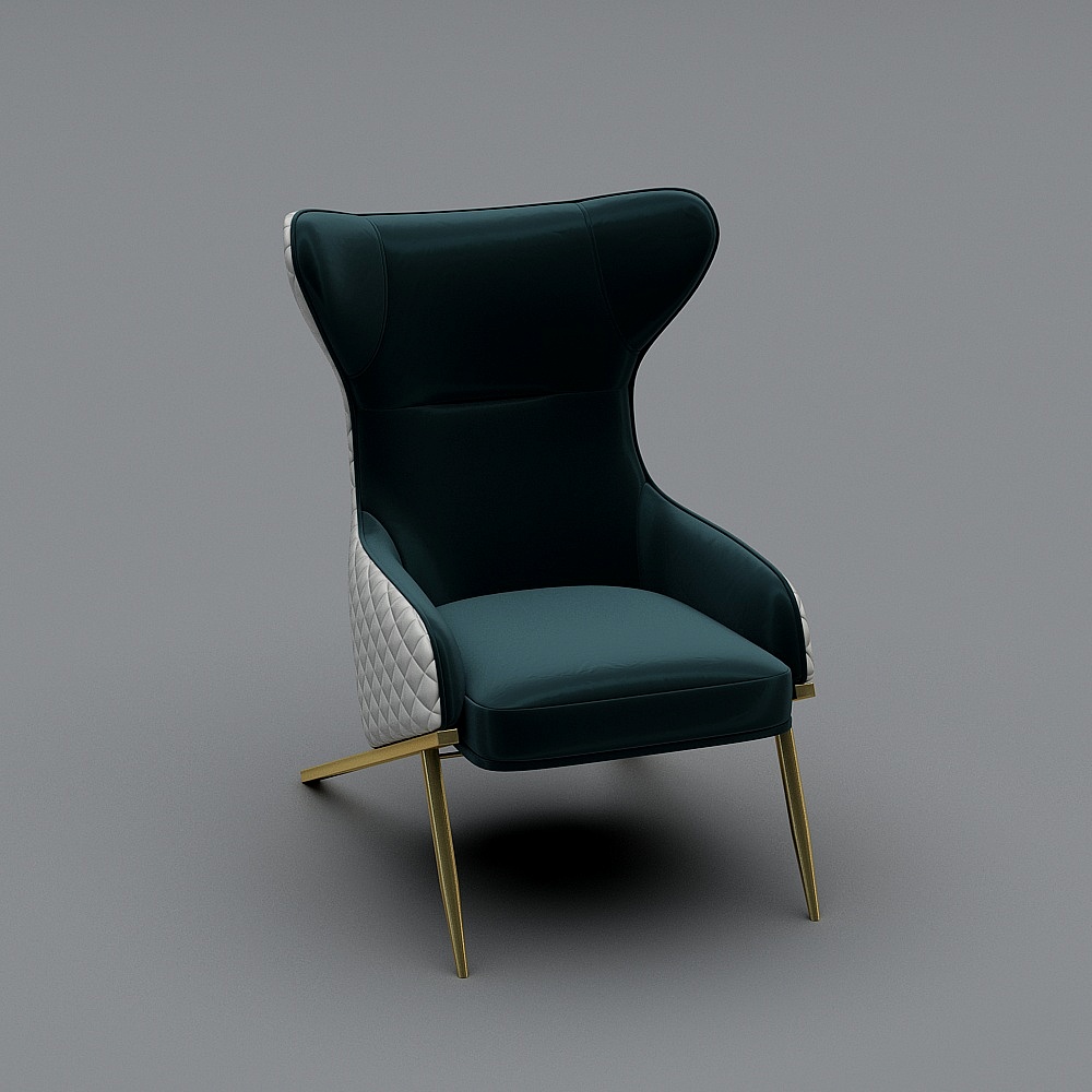 华松居-轻奢51系列-休闲椅3D模型